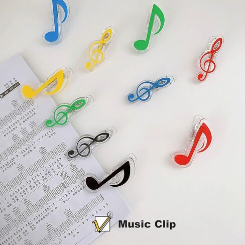 Doraking 2PCS الموسيقى ملاحظة الاكريليك ورقة صور حامل كليب، رقاقة حقيبة الموثق ختم كليب لحزم المواد الغذائية، إمدادات المكتب in Kuwait