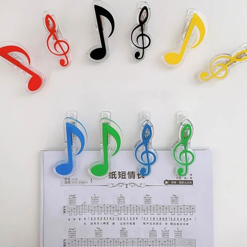 Doraking 2PCS الموسيقى ملاحظة الاكريليك ورقة صور حامل كليب، رقاقة حقيبة الموثق ختم كليب لحزم المواد الغذائية، إمدادات المكتب in Kuwait