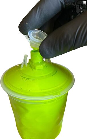 مجموعة 25 قطعة من أغطية وبطانات مسدس رش الطلاء للاستعمال مرة واحدة من LiME Line، سعة 600 مل/ 20 أونصة in Kuwait