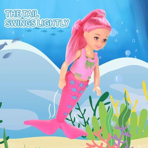 12 Pack Mermaid Dolls Pretend Playset - 6" Mini Figures Toy Bundle Set with Removable Accessories - Ideal for Kids, Girls, Party Favors and Imaginative Playtime in Saudi Arabia