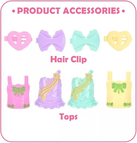 12 Pack Mermaid Dolls Pretend Playset - 6" Mini Figures Toy Bundle Set with Removable Accessories - Ideal for Kids, Girls, Party Favors and Imaginative Playtime in Saudi Arabia