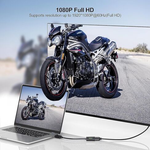 محول DisplayPort إلى HDMI، محول Display Port DP إلى HDMI (ذكر إلى أنثى) 1080P متوافق مع شاشة الكمبيوتر المحمول HDTV والمزيد in Kuwait