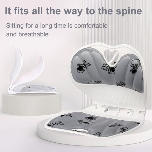 Chair Back and Lumbar Support for Student and Adult Adjustable Relief Pain Office Chair Back Support Ergonomic Back Support for Sofa, Floor Seat in Kuwait