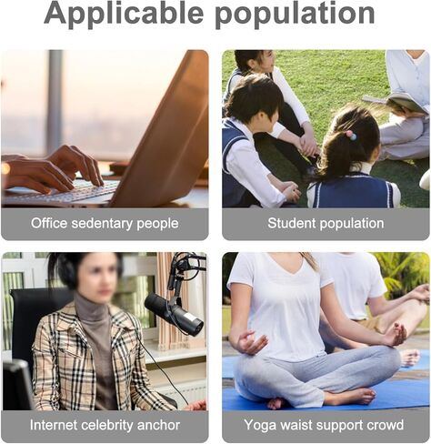 Chair Back and Lumbar Support for Student and Adult Adjustable Relief Pain Office Chair Back Support Ergonomic Back Support for Sofa, Floor Seat in Kuwait