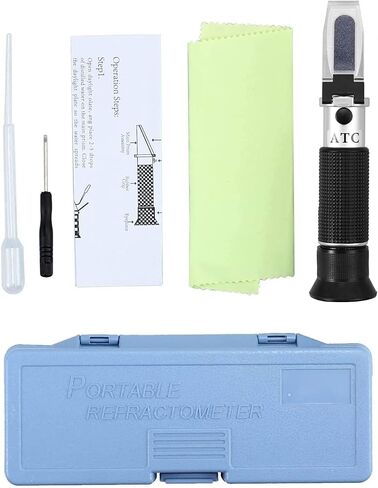 AUTOUTLET 3-in-1 Honey Baume Refractometer,Brix and Baume Honey Refractometer,58-90% Brix Scale Range Honey Moisture Tester with ATC,Ideal for Honey,Milk,Sugar Syrup,Fruit jam and Molasses,Bee Keeping in Saudi Arabia