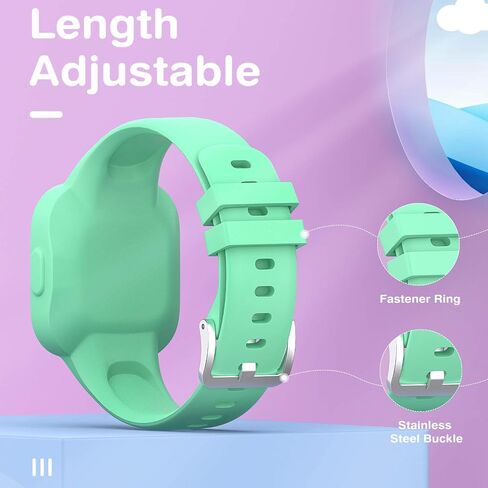 TiMOVO Band Compatible with Garmin Vivofit jr 3, [4-PACK] Soft Silicone Wristband, Adjustable Replacement Strap Accessories for Kids, fit Vivofit jr 3 in Saudi Arabia