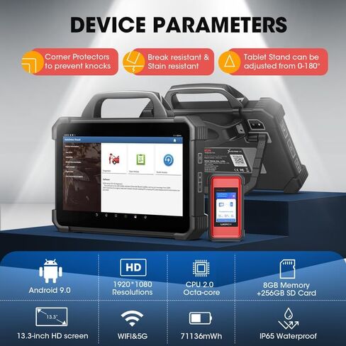 LAUNCH X431 PAD VII Elite، أحدث أداة إعادة برمجة J2534 لعام 2024، ماسح ضوئي تشخيصي ثنائي الاتجاه لخريطة الطوبولوجيا الذكية، ترميز ECU، تحديث مجاني لمدة عامين، أكثر من 60 خدمة، ترقية X431 PRO5 in Saudi Arabia