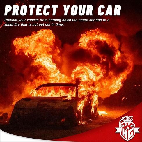 طفاية حريق للمنزل، طفاية حريق مائية محمولة لجميع أنواع الحرائق - تتضمن دعامة للمنزل أو المطبخ أو السيارة - 620 مل/قطعة واحدة in Kuwait