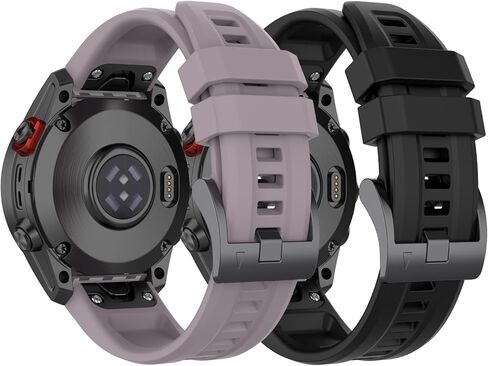 مناسب لأساور ساعة Garmin Descent MK3 43 مم، Descent MK3i 43 مم من السيليكون البديل، أشرطة معصم تناسب Garmin Fenix ​​7s/Fenix ​​6s/Fenix ​​5s in Kuwait