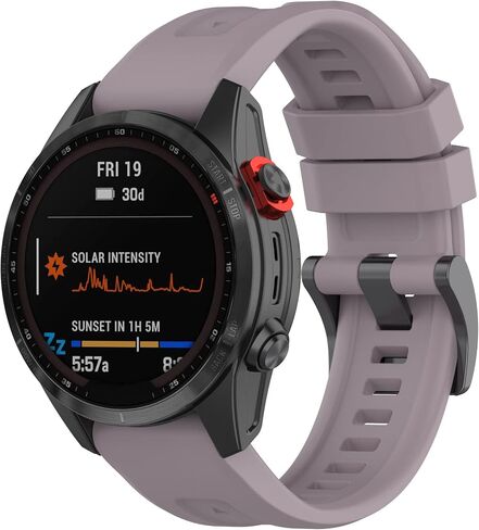 مناسب لأساور ساعة Garmin Descent MK3 43 مم، Descent MK3i 43 مم من السيليكون البديل، أشرطة معصم تناسب Garmin Fenix ​​7s/Fenix ​​6s/Fenix ​​5s in Kuwait