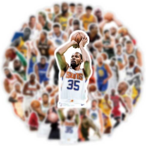 60PCS Water Bottle Curry Stickers for Kids Teens, Basketball Star Stickers Vinyl Waterproof Laptop Skateboard Stickers, Stickers for Kids Teens aldult Laptop Decor Gifts. (B-1) in Saudi Arabia