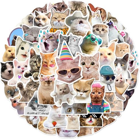 50 PCS Animals Wearing Clothes Stickers Kawaii Waterproof Vinyl Decal for Journaling Laptop Scrapbook Water Bottles Phone Caps Luggage for Adults Teens Kids Womens in Kuwait