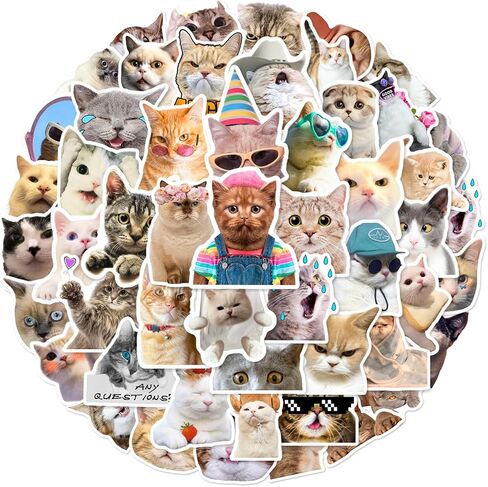 50 PCS Animals Wearing Clothes Stickers Kawaii Waterproof Vinyl Decal for Journaling Laptop Scrapbook Water Bottles Phone Caps Luggage for Adults Teens Kids Womens in Kuwait