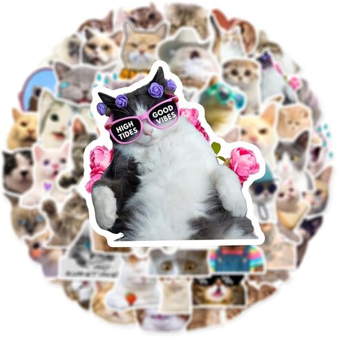 50 PCS Animals Wearing Clothes Stickers Kawaii Waterproof Vinyl Decal for Journaling Laptop Scrapbook Water Bottles Phone Caps Luggage for Adults Teens Kids Womens in Kuwait