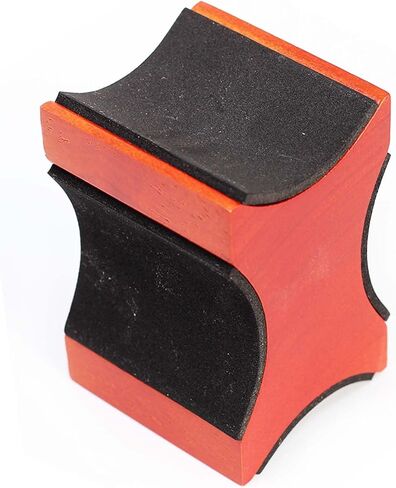 Guitar Neck Rest, Electric Acoustic & Bass Guitar Support Pillow for Changing Strings, String Instrument Wooden Neck Craddle, Luthier Repair Setup Tool 3.74x2.48x2.4inch, Burgundy in Saudi Arabia