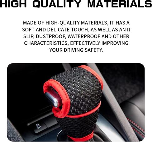 Car Gear Shift Knob Cover, Automotive Automatic/Manual Stick Gear Shifter Knobs Cover, Shifting Handle Protector, Vehicle Interior Decoration Accessories Universal for Car, SUV, Truck (Beige) in Saudi Arabia