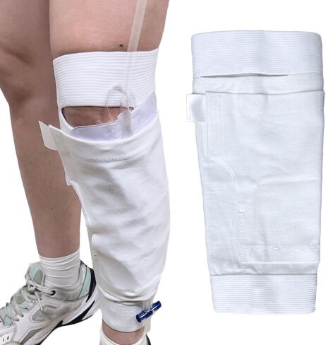 Collection Leg Bag Sleeve - Catheter Urine Drainage Bags Calf Holder Strap for Incontinence (S) in Saudi Arabia