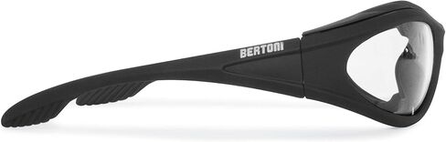 Bertoni Motorcycle Padded Glasses Photochromic - Windproof insert - mod. 125 Italy Motorbike Riding Sunglasses in Saudi Arabia