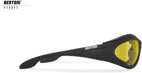 Bertoni Motorcycle Padded Glasses Photochromic - Windproof insert - mod. 125 Italy Motorbike Riding Sunglasses in Saudi Arabia