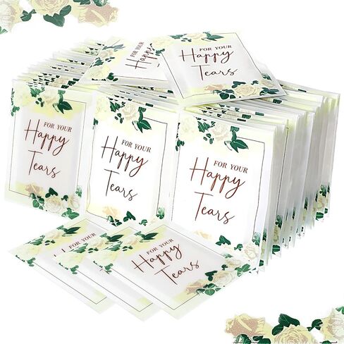 80 Pcs Wedding Tissues Packs for Guests for Your Happy Tears Facial Tissues Travel Size Bulk Individual Facial Wedding Tissues Welcome Bag Stuffers Gift Bride and Groom Mother Daughter in Saudi Arabia