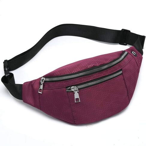 Fanny Pack for Men Women - Water Resistant Fashion Waist Bag Pack with Adjustable Strap for Travel Hiking Running Outdoor Sports. in Saudi Arabia