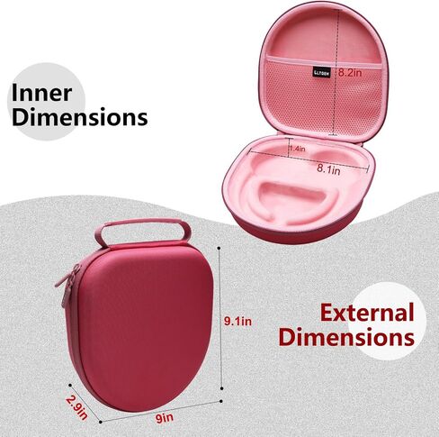 LTGEM Hard Case for Anker Soundcore Life Q20 / Q30 / Q35 Hybrid Active Noise Cancelling Headphones-Protective Carrying Storage Bag (Black) in Kuwait