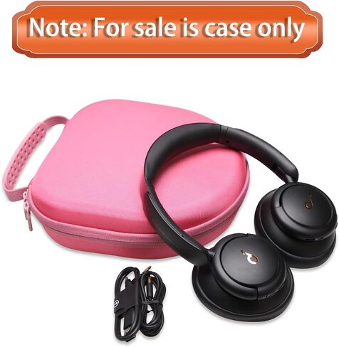 LTGEM Hard Case for Anker Soundcore Life Q20 / Q30 / Q35 Hybrid Active Noise Cancelling Headphones-Protective Carrying Storage Bag (Black) in Kuwait