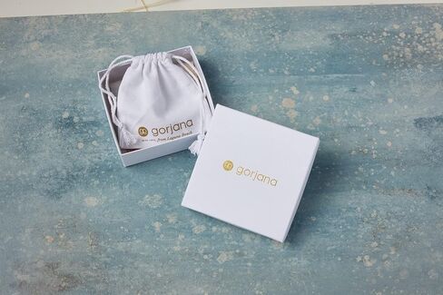 قلادة بقلادة بوصلة جورجانا، مطلية بالذهب عيار 18 قيراط، سلسلة قابلة للتعديل، مينا فيروزي مطلي يدويًا in Kuwait