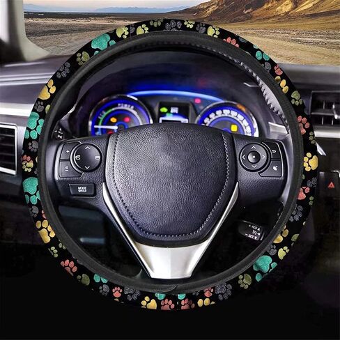 Men Women Steering Wheel Covers Purple Camo, Anti-slip Neoprene Car Steering Wheel Cover, 15 inch Universal Fit for Trucks, SUV, Van in Kuwait