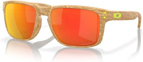 Oakley Men's OO9102 Holbrook Square Sunglasses, Mt Stone Desert Tan/Prizm Ruby Polarized, 57 mm in Saudi Arabia