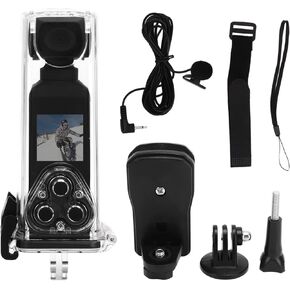 VBESTLIFE Pocket Action Camera, 4K HD Portable Action Camera with Rotatable Fixed Clip Stand, 30M Waterproof Case, Built in WiFi, Equipped with Mic for Audio Recording in Saudi Arabia