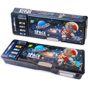 Pop Up Multifunction Pencil Case, Cute Cartoon Pen Box Organizer Stationery with Password Lock, Sharpener, Schedule, Whiteboard, School Supplies, Best Birthday Gifts for Kids Teens