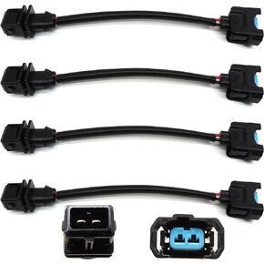 HiSport Fuel Injector Connector OBD1 To OBD2 Adapter Fuel Injector Connector Conversion Jumper Harness compatible with Honda Acura