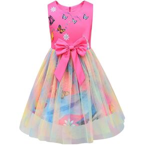 Kids Girls Elsa Tutu Dresses Halloween Cosplay Costume Princess Fancy Party Dress 2-10 Years