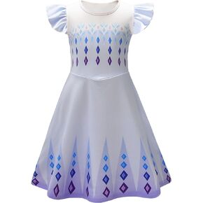 Girls Princess Costume Birthday Party Dress Halloween Cosplay Outfits