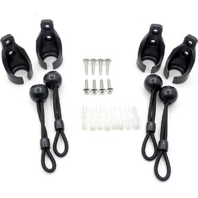 Bungee Kit for Roller Shade Parts Replacement Sun Shades Blackout Roller up Blinds tie Down(Black, Bungee kit 2 Pack)