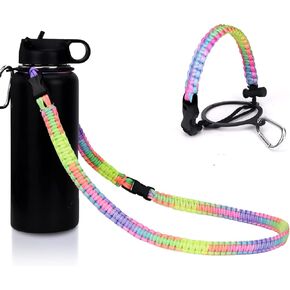 Paracord Handle with Shoulder Strap for Hydro Flask Bottle Strap