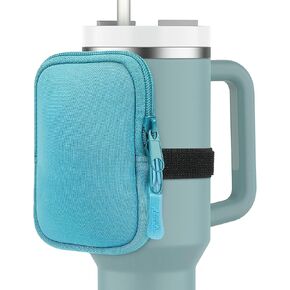Akisola Water Bottle Pouch for Stanley Quencher Adventure 40oz & Stanley IceFlow 20oz 29oz, Gym Accessories for Women, Running Water Bottle Handheld Caddy Compatible with Stanley Tumbler