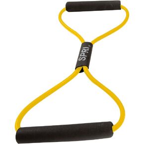 SPRI Ultra Toner Figure 8 Resistance Band with Padded Handles great for Stretch, Exercise, Fitness Training, Yoga, Resistance Weights, Therapy, Gym or Home Workout Equipment (Light Resistance 10lbs.)