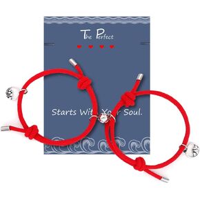 YOOESTORES82 Couple Bracelet Mutual Attraction Matching Bracelets Rope Braided Bracelet Set for His Her Couples BFF Friendship Jewelry
