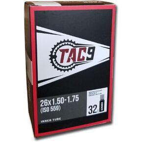 TAC-9 Bicycle Inner Tube, 26" x 1.50-1.75" Regular Schrader Valve