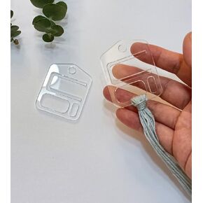 40pcs Acrylic Ultimate Floss Drop,PMMA Bobbin Drops,Clear Thread Bobbins for Cross Stitch,Embroidery and Tapestry Threads