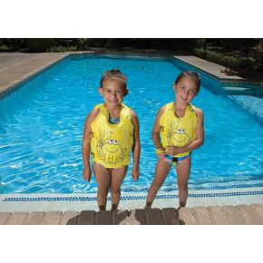 Poolmaster 50581 Learn-to-Swim Hungry Frog Kid's Swim Vest, 3-6 Years Old