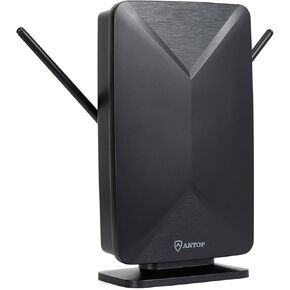 Antop HD هوائي AT-406BV لوحة مسطحة صغيرة بيج بوي Smartpass تضخيم داخلي/خارجي 80 ميل طويل المدى هوائي التلفزيون الرقمي in Kuwait