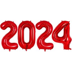 Gold Number 2025 Balloons, 40" Large Gold 2025 Balloons Helium Mylar Foil Balloons for 2025 New Year Christmas Graduation Party Decoration
