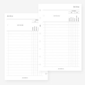 Half Letter Inbox Planner Insert 8-Disc Agenda Refill for Levenger Circa Junior, Arc by Staples, TUL Junior 5.5 x 8.5 in