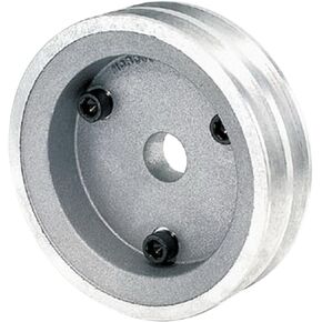 Moroso 64060 Double Groove Crank Pulley, Cast Aluminum, Fits Small Block Chevy Engines