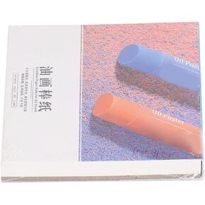 Art Paper, 3.9x3.9in Oil Pastel Paper Pad Easy Coloring Thick Glossy Pure Wood Pulp High Adhesion for Watercolor
