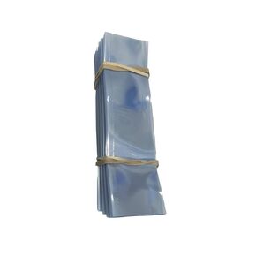 38 x 120 mm Clear Perforated Shrink Band for Pre-Roll Tubes, Vials, Other Narrow Containers [Compatible Diameter Range: 1/2" – 7/8"] - Bundle of 250