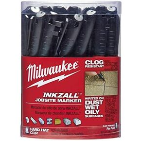 Milwaukee (36PK) BLACK FINE POINT INKZALL MARKER